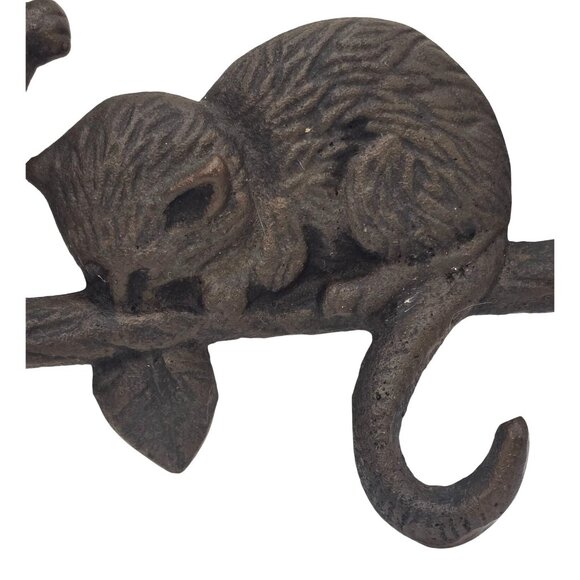 Vintage Cat Cast Iron Tail Hook Wall Hanger - Picture 4 of 8